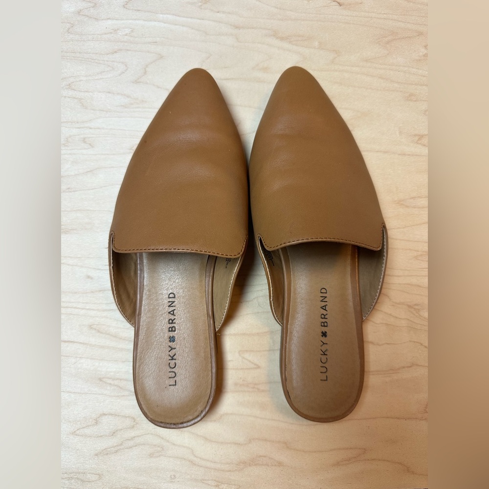 Lucky Brand Leather Mules